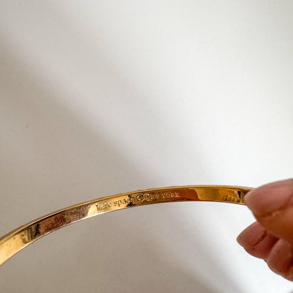 Kate Spade bangle bracelet, purple & gold - Picture 3 of 6